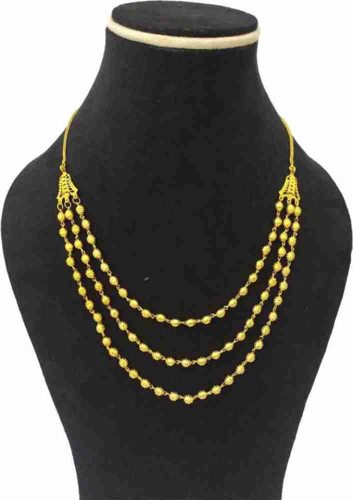 3 Layer Necklace For Women And Girls Gold-Plated Plated Brass Chain Price  In India - Buy 3 Layer Necklace For Women And Girls Gold-Plated Plated  Brass Chain Online At Shopsy.In