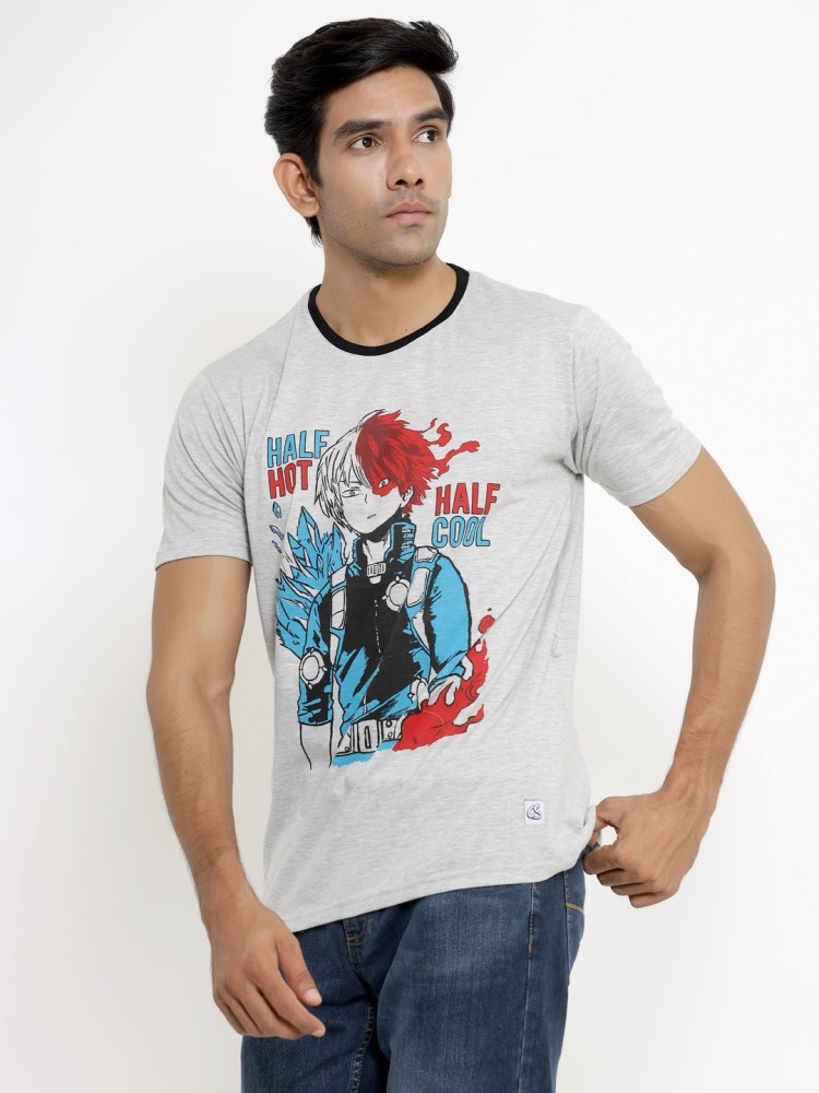 ComicSense Printed Men Round Neck Grey T-Shirt - Buy ComicSense Printed Men  Round Neck Grey T-Shirt Online at Best Prices in India