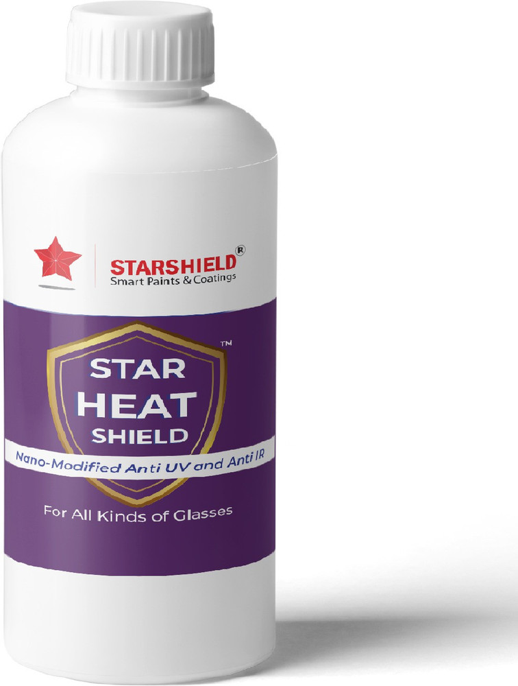 StarShield Sun control anti Heat Transparent IR UV Coating for Glasses u0026  Windows- Star Heat Shield Blueish Functional Wall Paint Price in India -  Buy StarShield Sun control anti Heat Transparent IR UV Coating for Glasses  u0026 Windows- Star Heat Shield ...