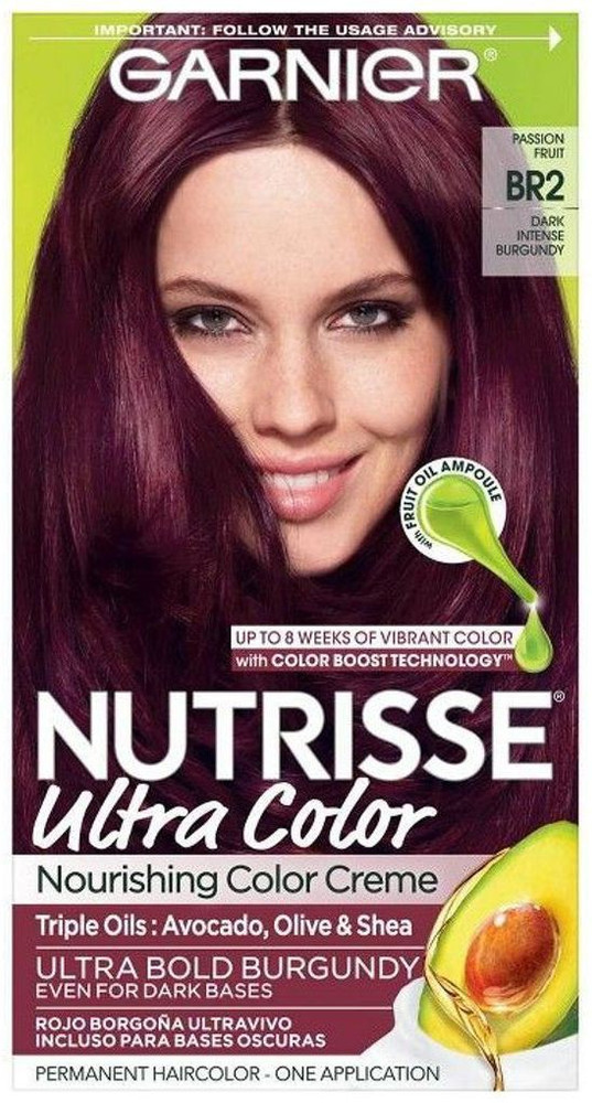 Garnier Nutrisse Nourishing Hair Color Creme, 42 Deep Burgundy Black Cherry  - Walmart.com