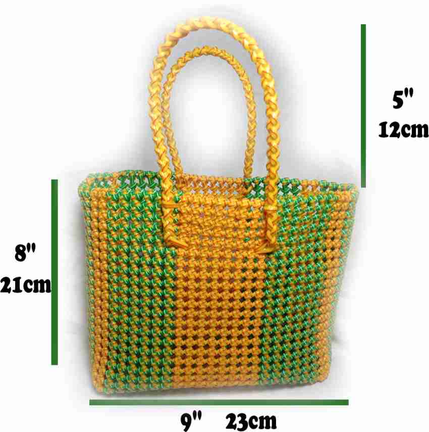 SHOORAJHANTH Wire basket bags Plastic wire bags lunch koodai