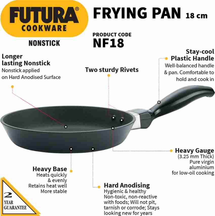 Hawkins Ceramic Nonstick Frying Pan, 17 Cm Diameter, Induction Fry