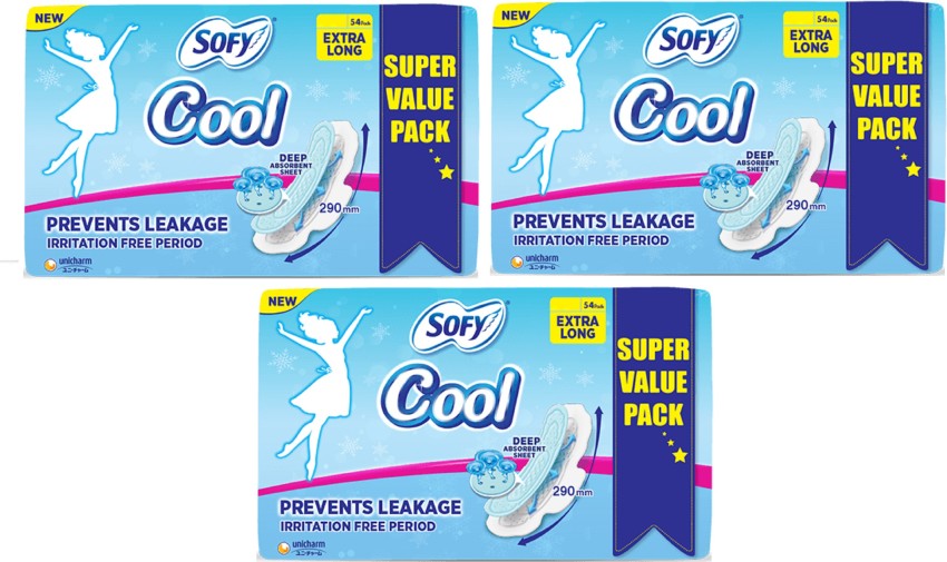 Sofy Cool Sanitary Napkin XL (54 Pads)