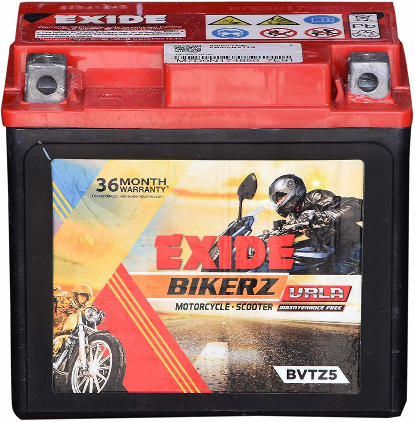 exide scooty battery price list