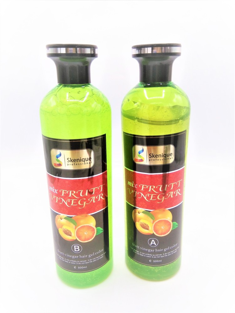 Black Fruit Vinegar Hair Dye Box Packaging Size 1000ML