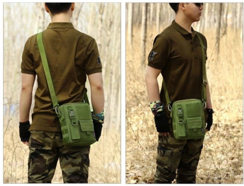 Men Chest Bag Nylon Shoulder Bag Camouflage Print Crossbody