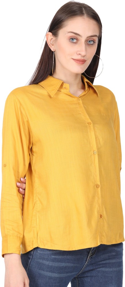 Buy Basics Men Yellow Slim Fit Linen Casual Shirt  Shirts for Men 803313   Myntra