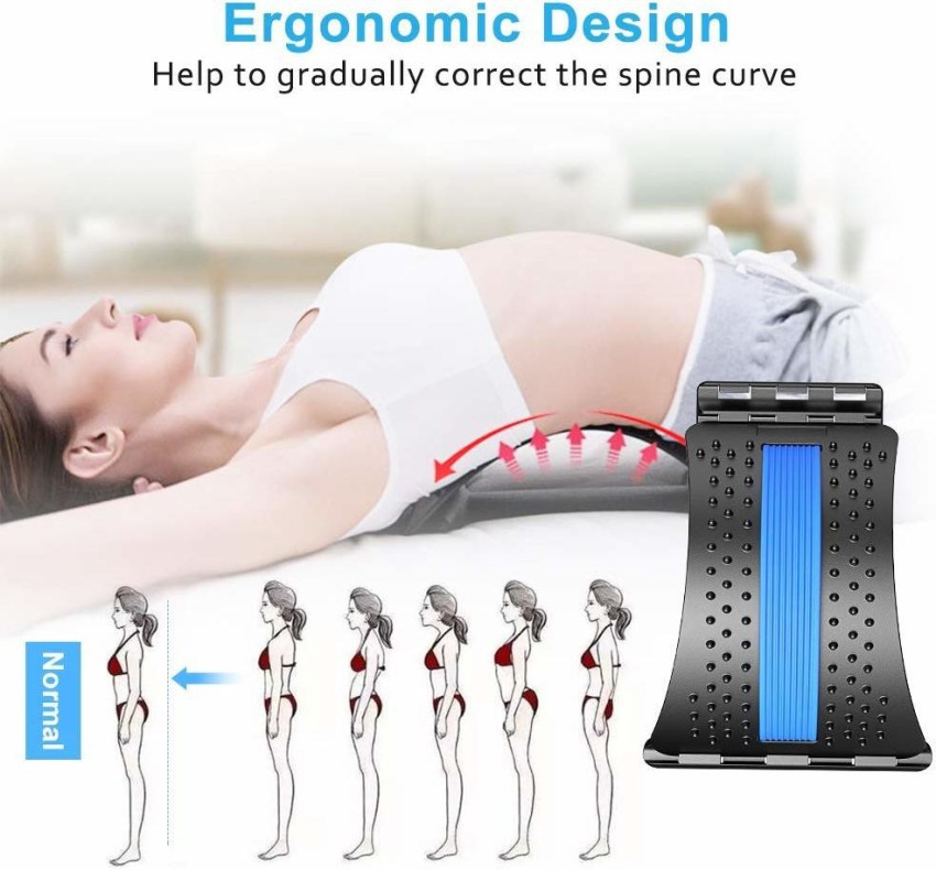 Back Stretcher, Lumbar Back Pain Relief Device, Multi-Level Back Massager 