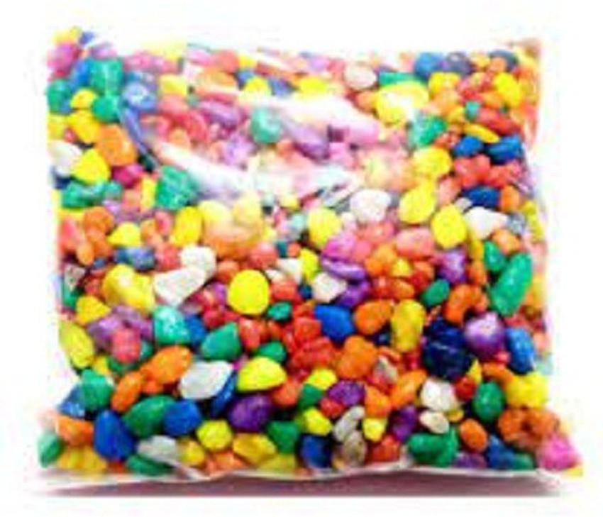 colorful aquarium rocks