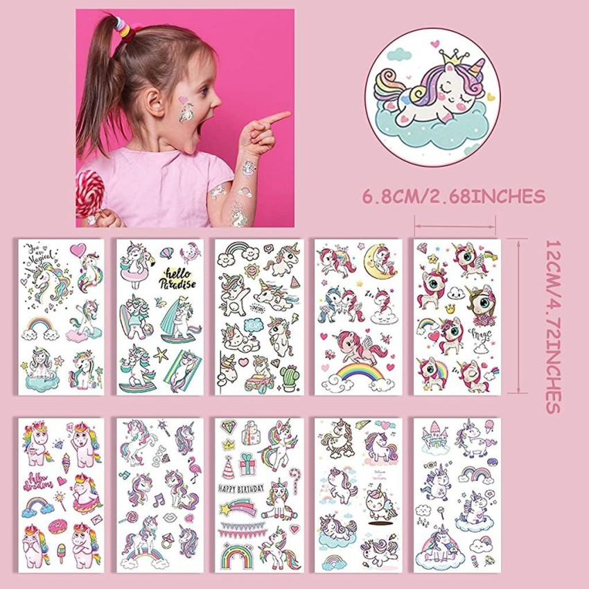 Buy Dream Loom Temporary Tattoos for Kids Birthday Party Unicorn Party  Supplies Party FavorsRemovable Tattoos stickers for Girls Boys 36sheets Unicorn  tattoos Online at desertcartINDIA