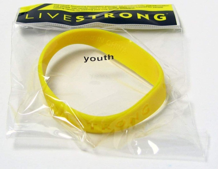 Buy Lot of 6 for One Price Official Live Strong Lance Armstrong Yellow  Cancer Livestrong Rubber Wristband Bracelet Youth Size Online at  desertcartINDIA