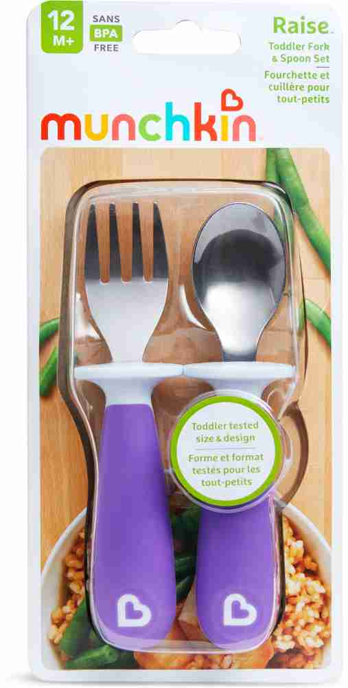 Munchkin Raise Toddler Utensil 3 Piece Spoon Set