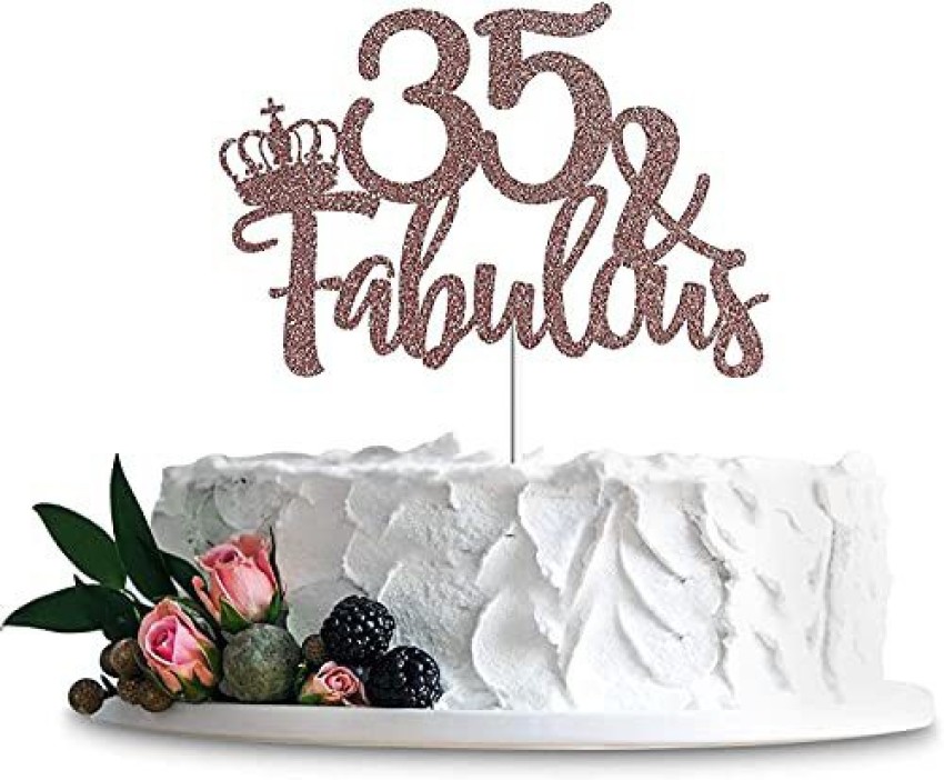 35 Years Loved 35th Birthday 35th Birthday 35 Cake Topper - Etsy | 35th  birthday cakes, Love cake topper, 50th anniversary cakes