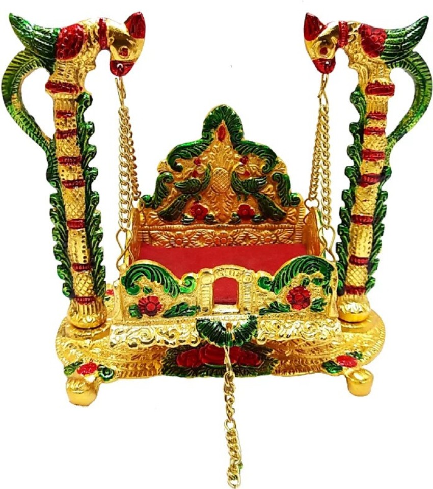 Avighna Crafts Metal Krishna Jhula, Laddu Gopal Jhula, For Home ...