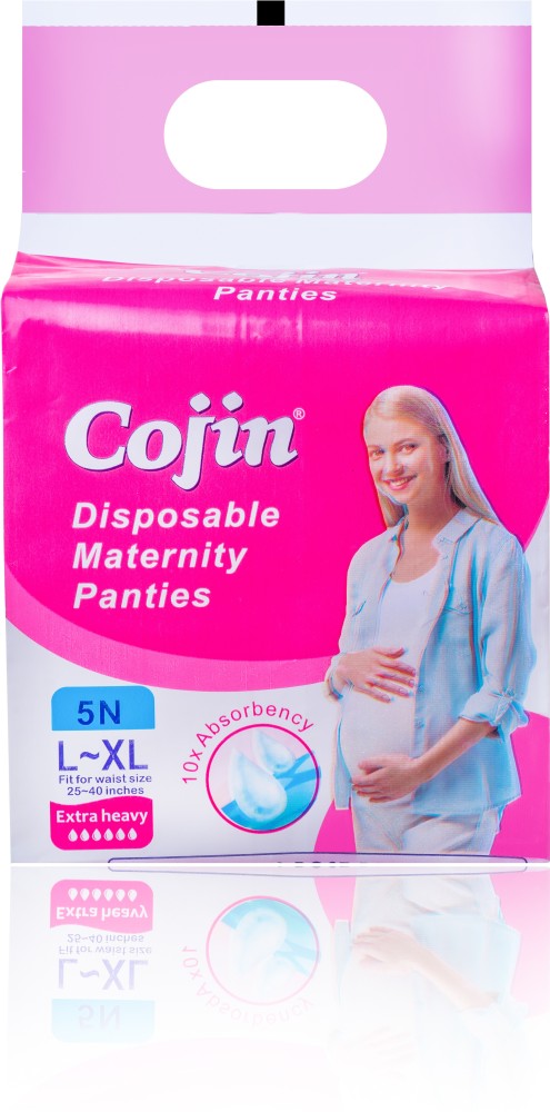 Cojin Disposable Maternity Pad Panties For Postpartum Care  New Mom Maternity  Pads After Delivery 1214 hrs Protection 4 Combo Pack  20 Panties   Postpartum Diapers  Amazonin Clothing  Accessories