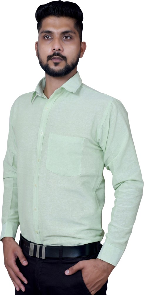 Light Green Icecream colour shirt for Men's.