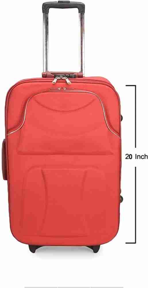 Ruksana s Polyester Check-in 2 Wheels Soft Suitcase - 20 Inches ZAKK  Trolley 68 cm Cora Expandable Cabin & Check-in Set - 20 inch RED - Price in  India 