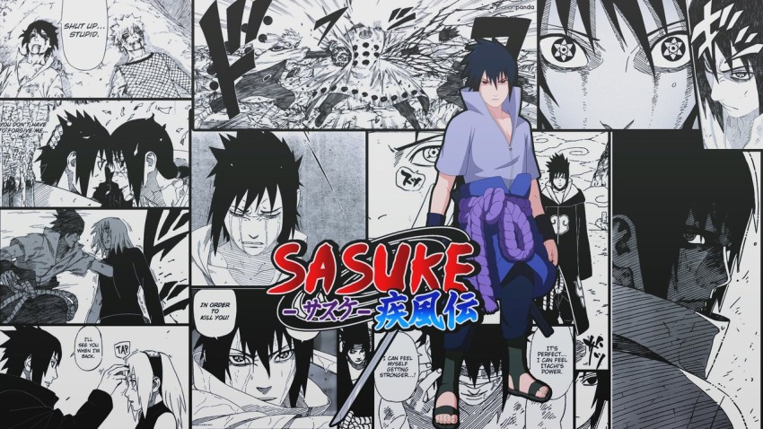 Just completed this (sasuke uchiha wallpaper) artwork by me : r/Naruto