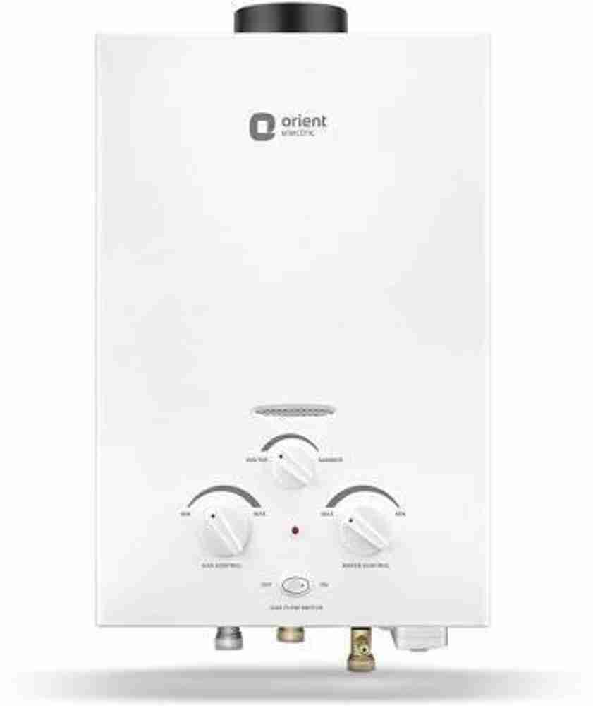 Orient Electric 5 L Gas Water Geyser (VENTO NEO, White) Price in India -  Buy Orient Electric 5 L Gas Water Geyser (VENTO NEO, White) online at  Flipkart.com