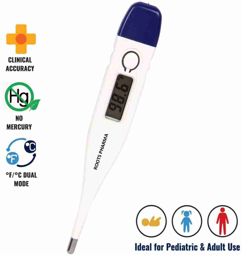 firstMED Digital Medical Thermometer Flexible Tip Thermometer DMT 101 l  White & Blue