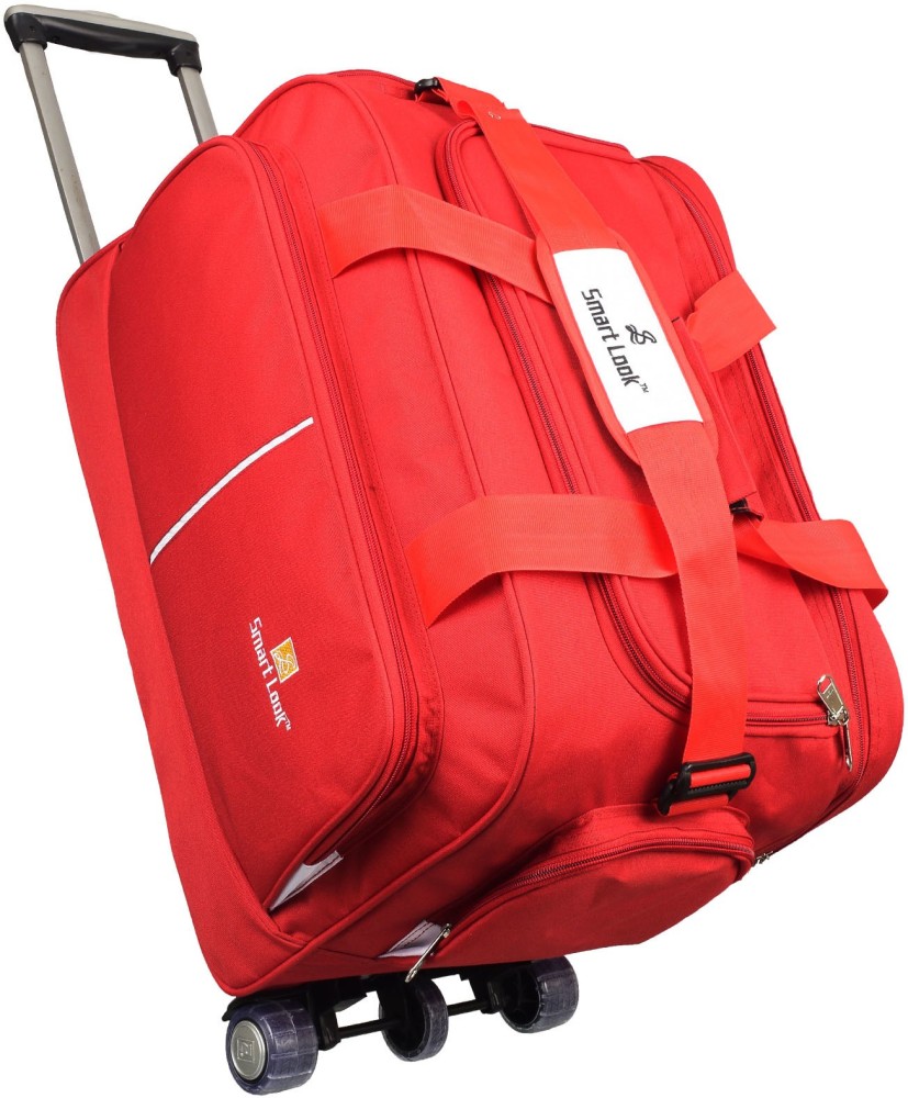 Smartlook Expandable Duffel and luggage bag and travel bag65L Duffel  With Wheels Strolley RED  Price in India  Flipkartcom