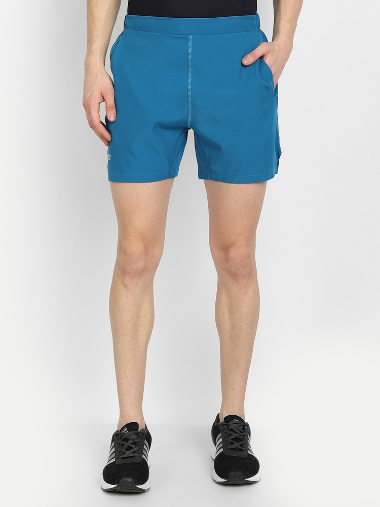 DIDA Solid Men Blue Running Shorts 