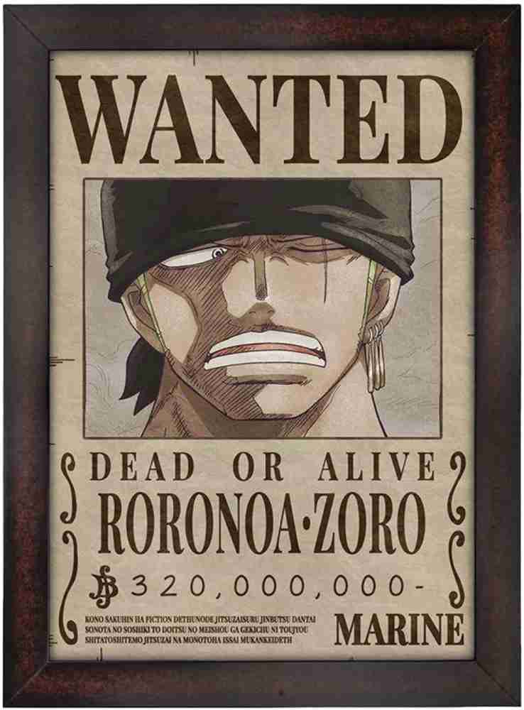 zoro wanted poster new world