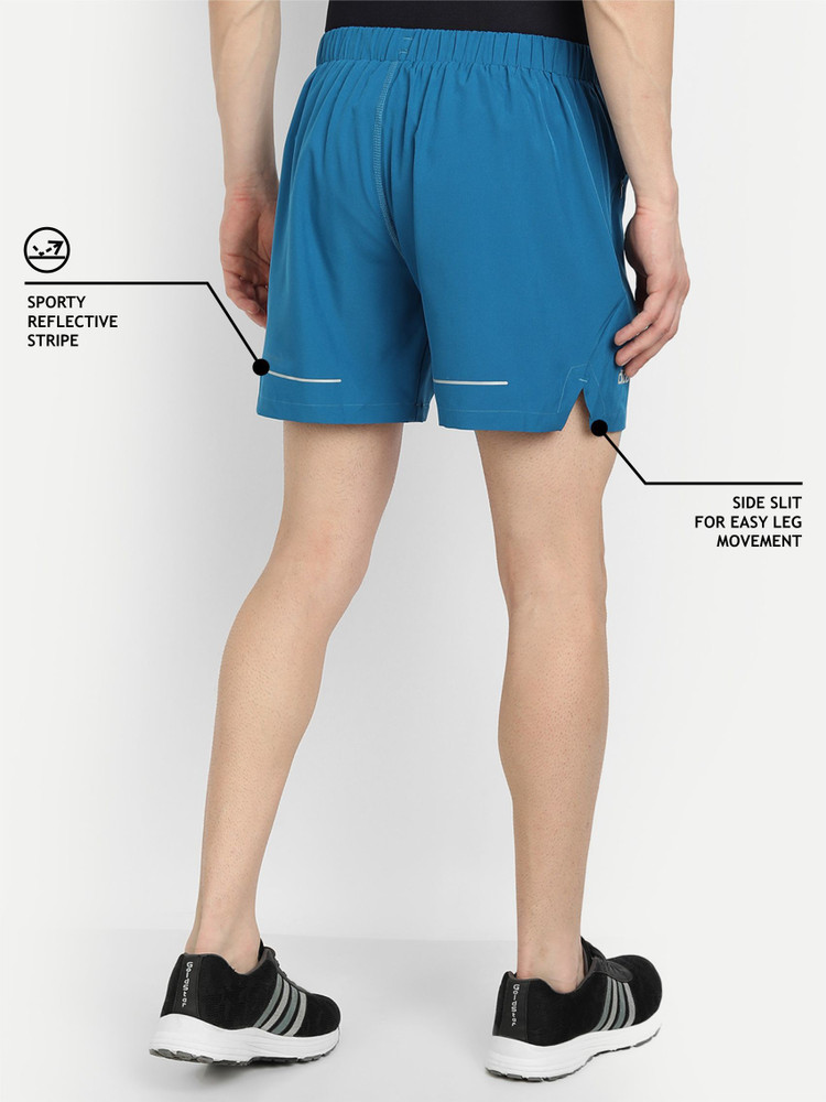 DIDA Solid Men Blue Running Shorts 