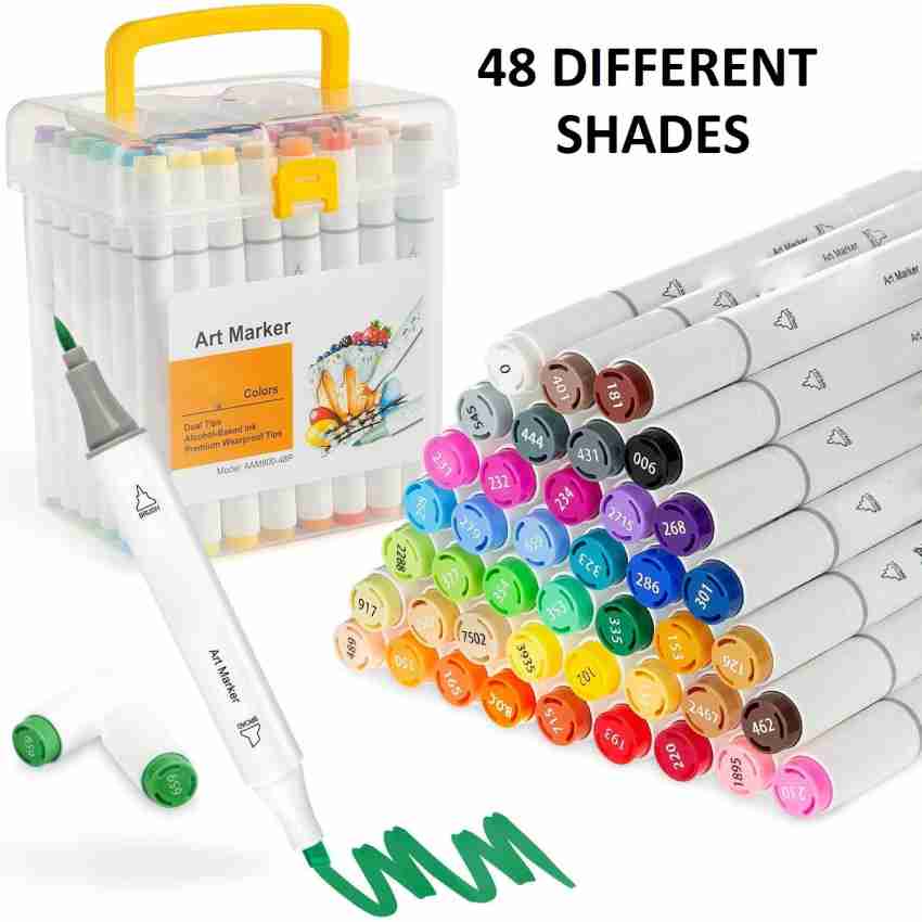 Artists Beginners Fine Tip Touch Cool Alcohol Markers Professional Art Set