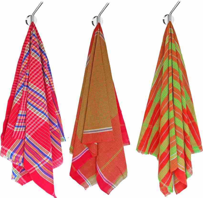 Extra Large Gamcha Bath Towels, Indian Bengali Style, Cotton