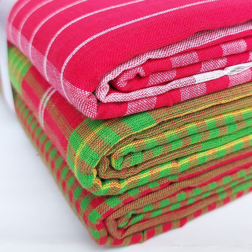 Extra Large Gamcha Bath Towels, Indian Bengali Style, Cotton