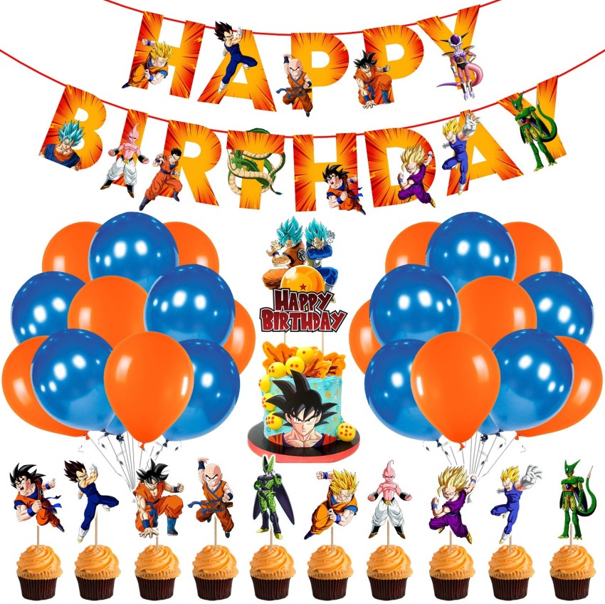 Nezuko Birthday Party Decorations Anime Theme Party Supplies with Happy  Birthday Banner Cake Toppers Balloons for Kids Adults Party Decorations