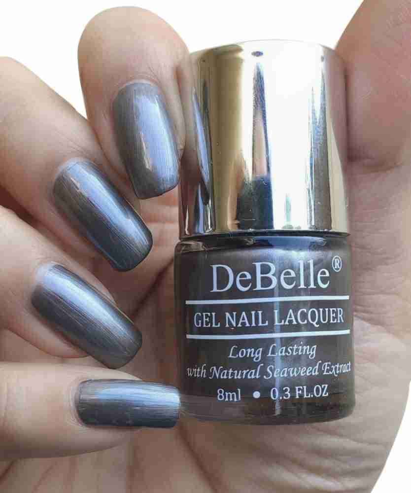 Buy DeBelle Gel Nail Lacquer Estella Silver with Black Glitter