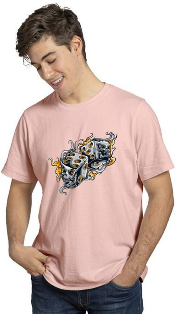 7 shade prints Printed Men Round Neck 