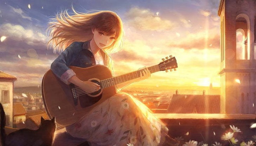 Illustration Anime Singing Singer Anime white child png  PNGEgg