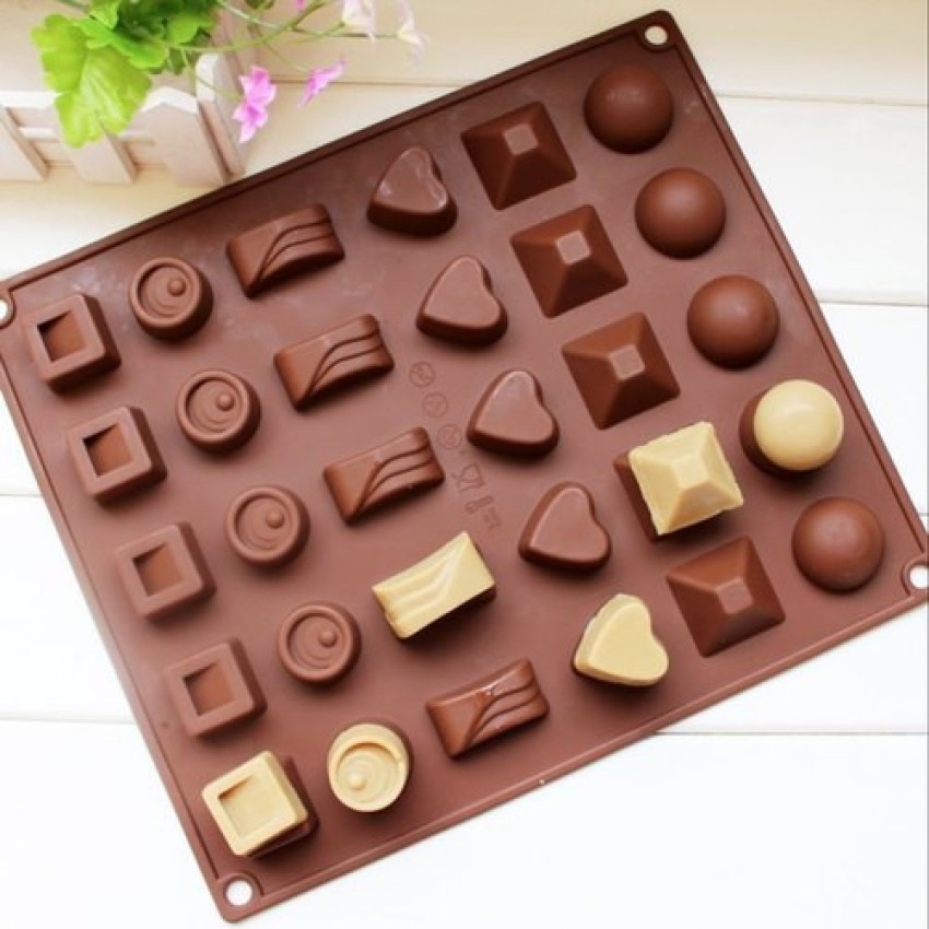 Square Shaped Chocolate Soap Candle Silicone Mold
