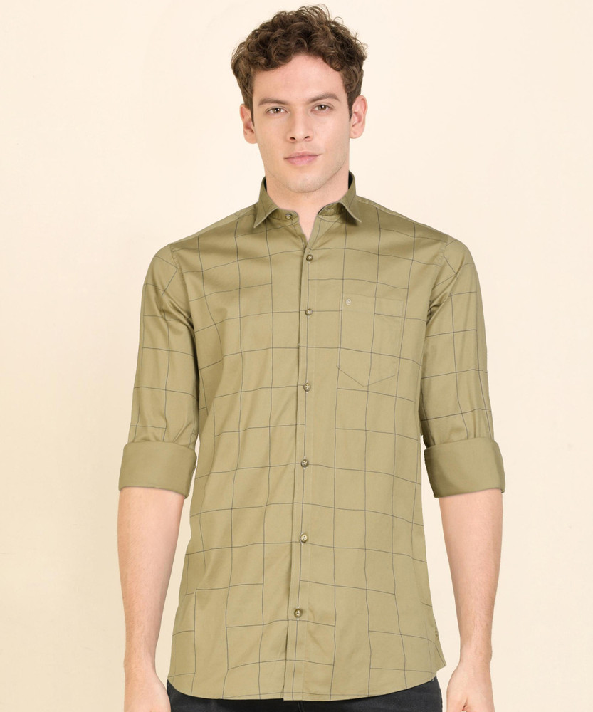 KILLER Men Checkered Casual Brown Shirt 