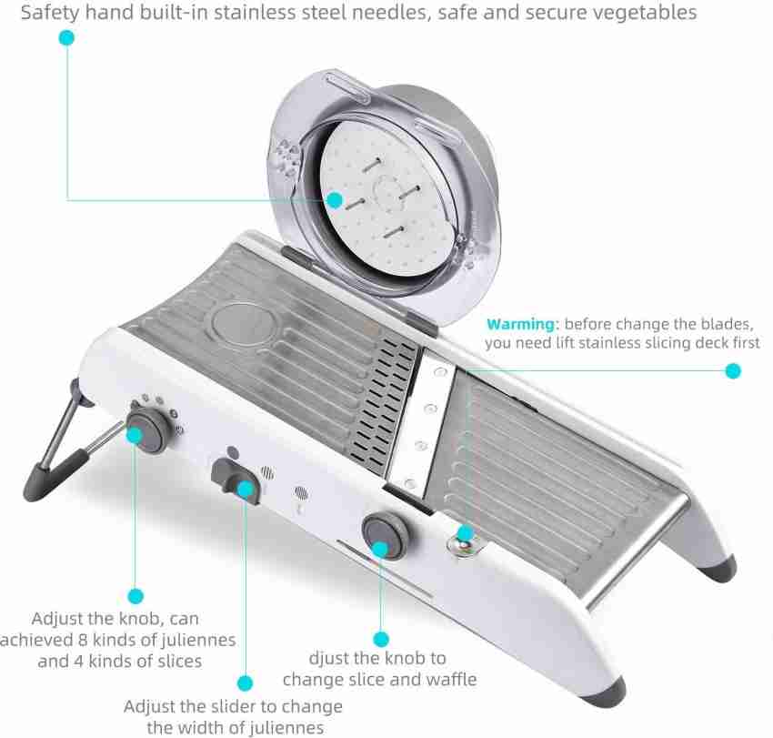 Progressive PL8 Professional Mandoline & Waffle Slicer 