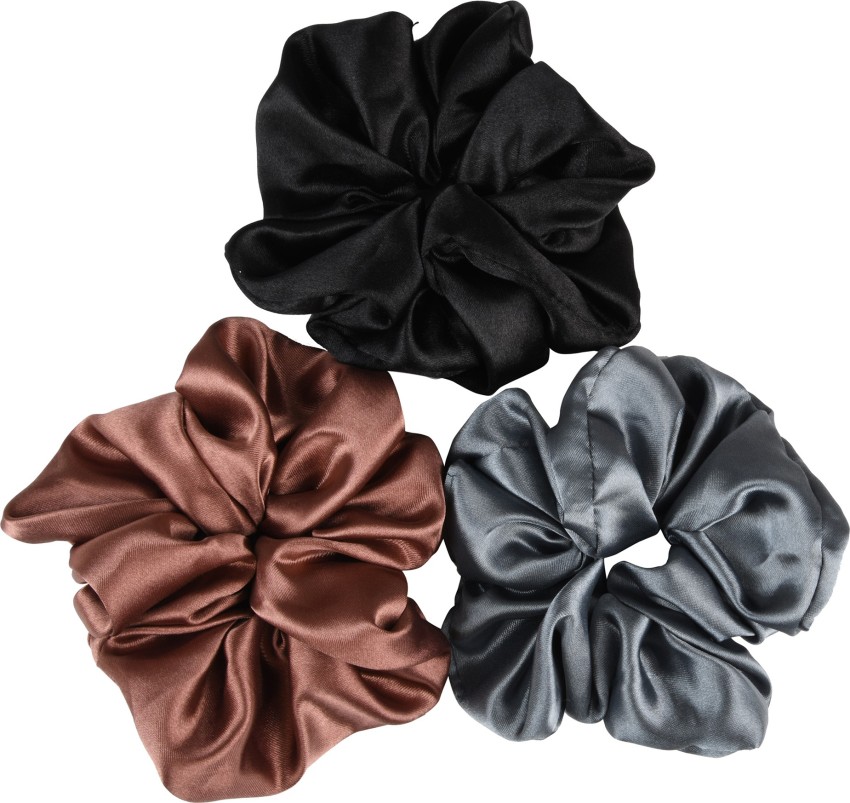 ToniQ Hair Accessories  Buy ToniQ Black Solid Hair Scrunchies Pack of 2  Online  Nykaa Fashion