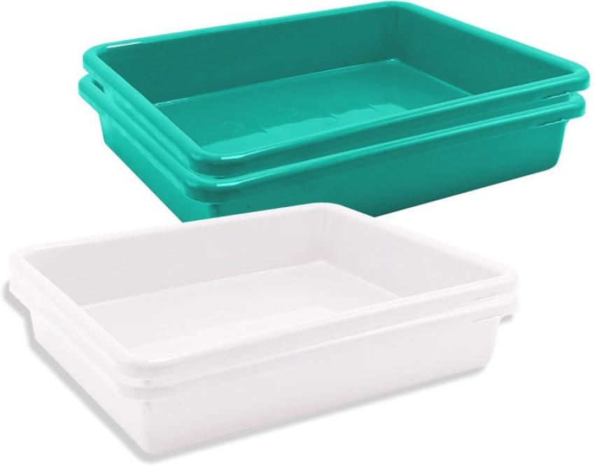 Morvi Wonder Plastic Prime Exel Large Plastic Tray for Home