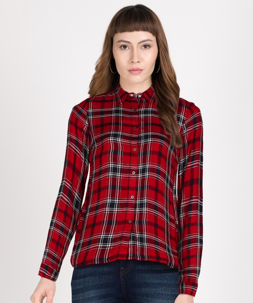 Women Red Jeans Shirts - Buy Women Red Jeans Shirts online in India