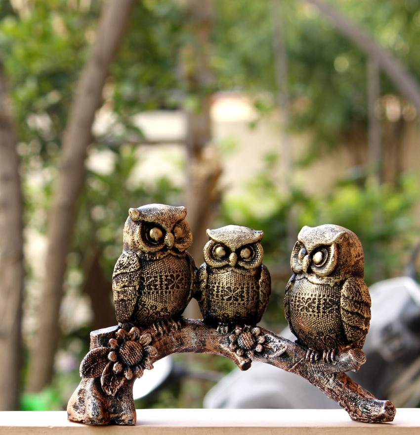Decor Outdoor Ornament Owl Decoration Garden Ornament Owl Rain Gauge Resin  Bird 792886350170 | eBay
