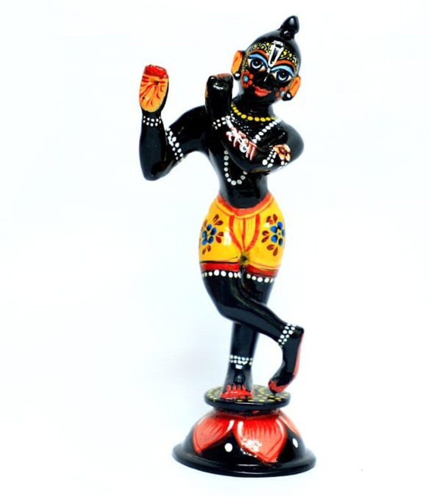 Shri Krishna Store HAND PAINTED LORD KRISHNA BLACK IDOL AND STATUE ...