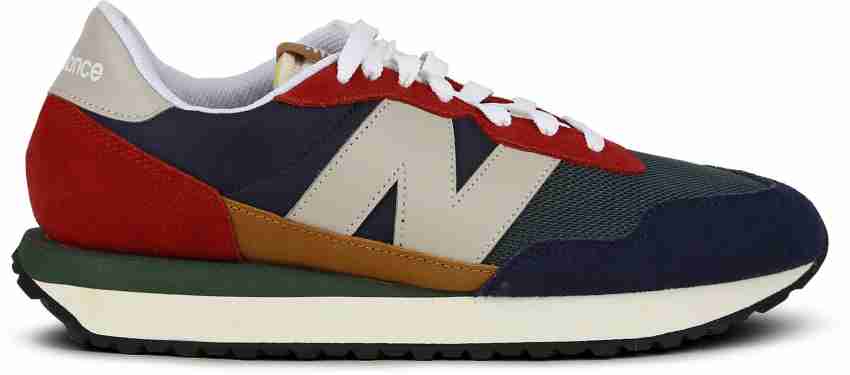 New Balance 237 Sneakers in White and Green