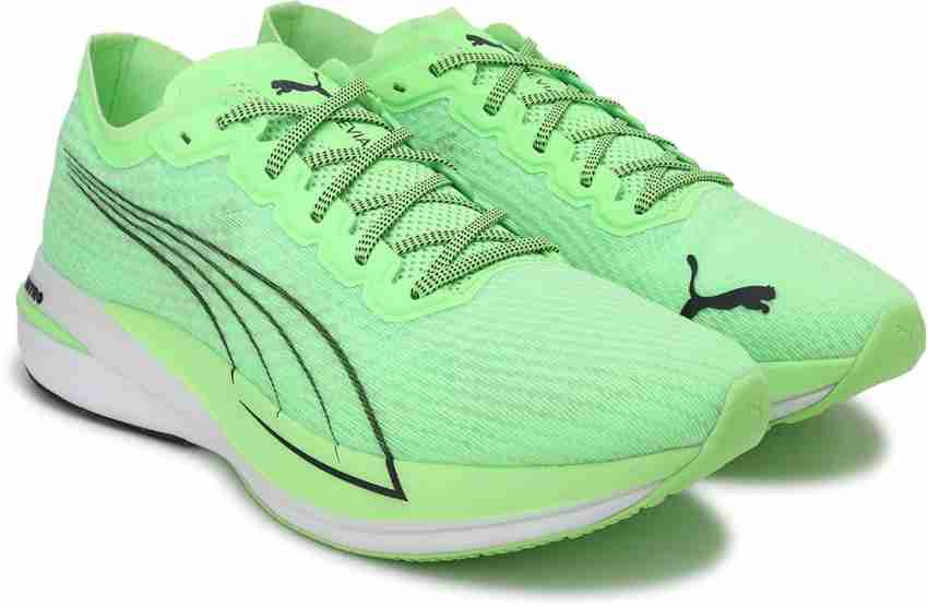 puma green tennis shoes