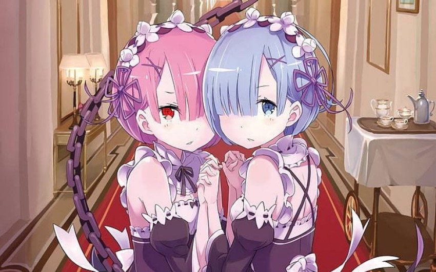 Anime Re: Zero kara Hajimeru Isekai Seikatsu Rem Ram Poster Wall