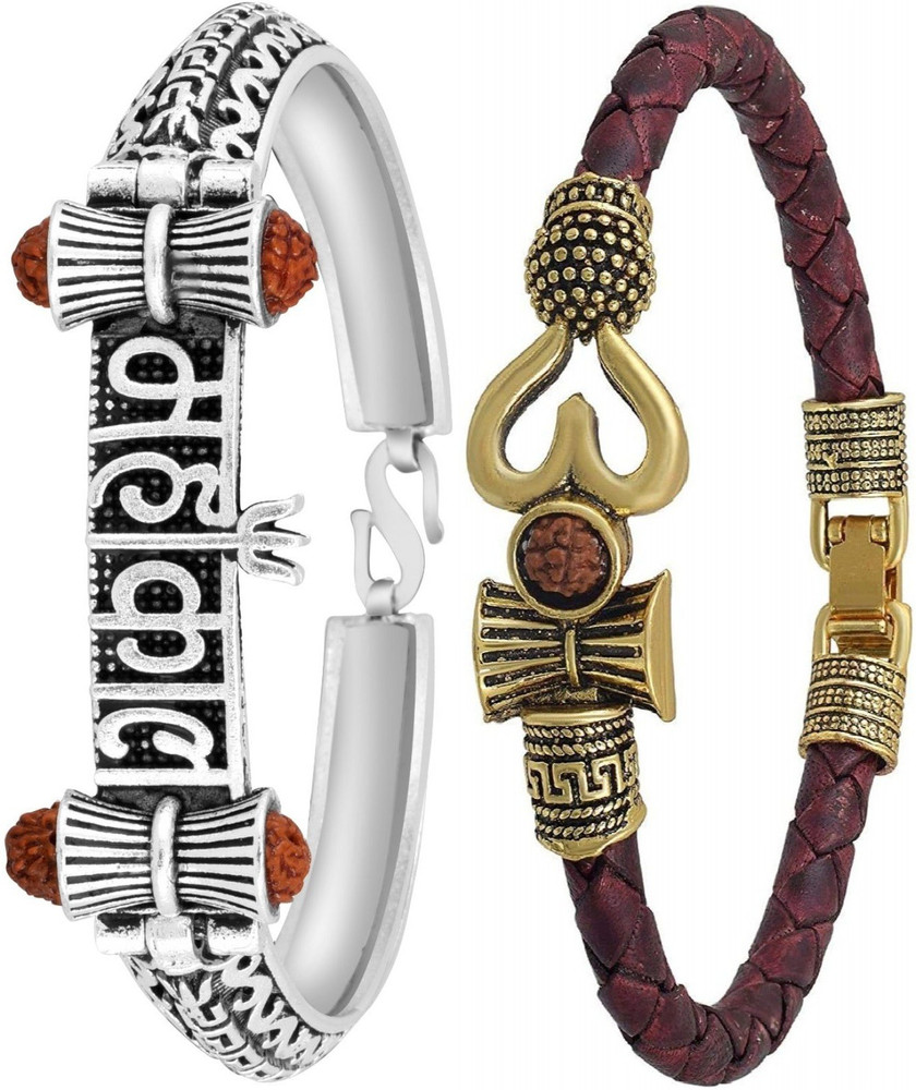 OTTER Metal Leather Bracelet Set Price in India Buy OTTER Metal