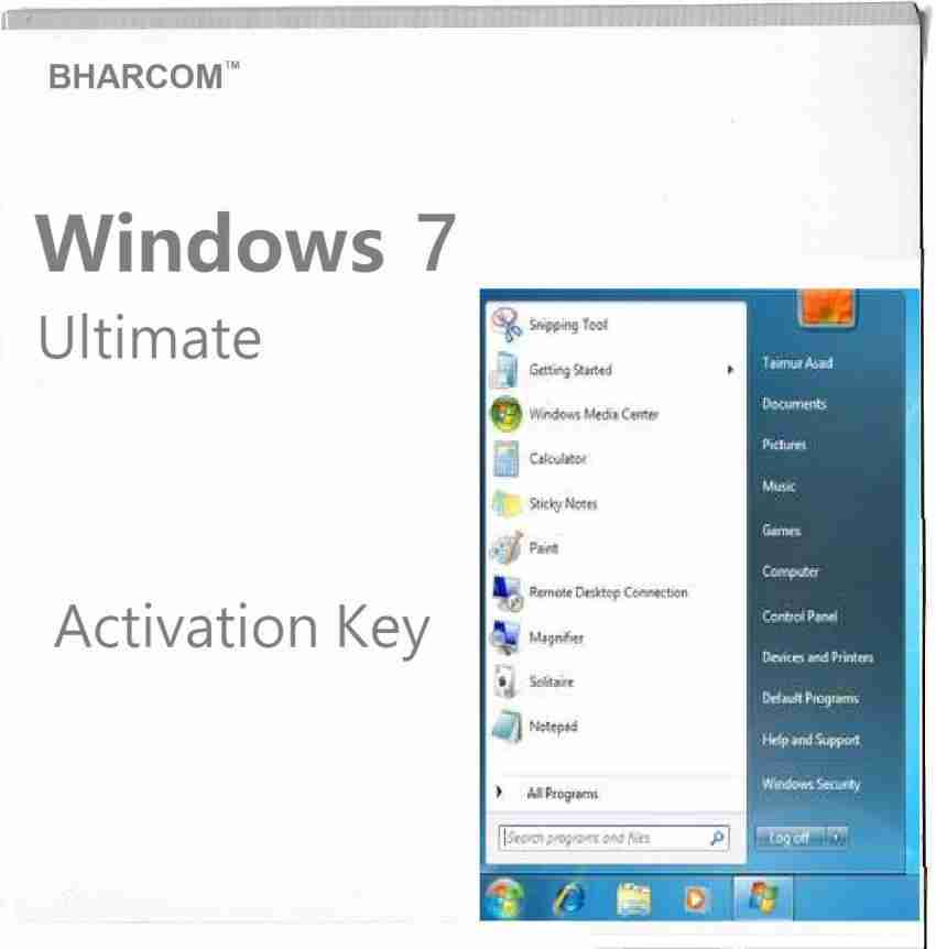 Bharcom Windows 7 Ultimate 32-Bit/64-Bit - Bharcom : Flipkart.Com