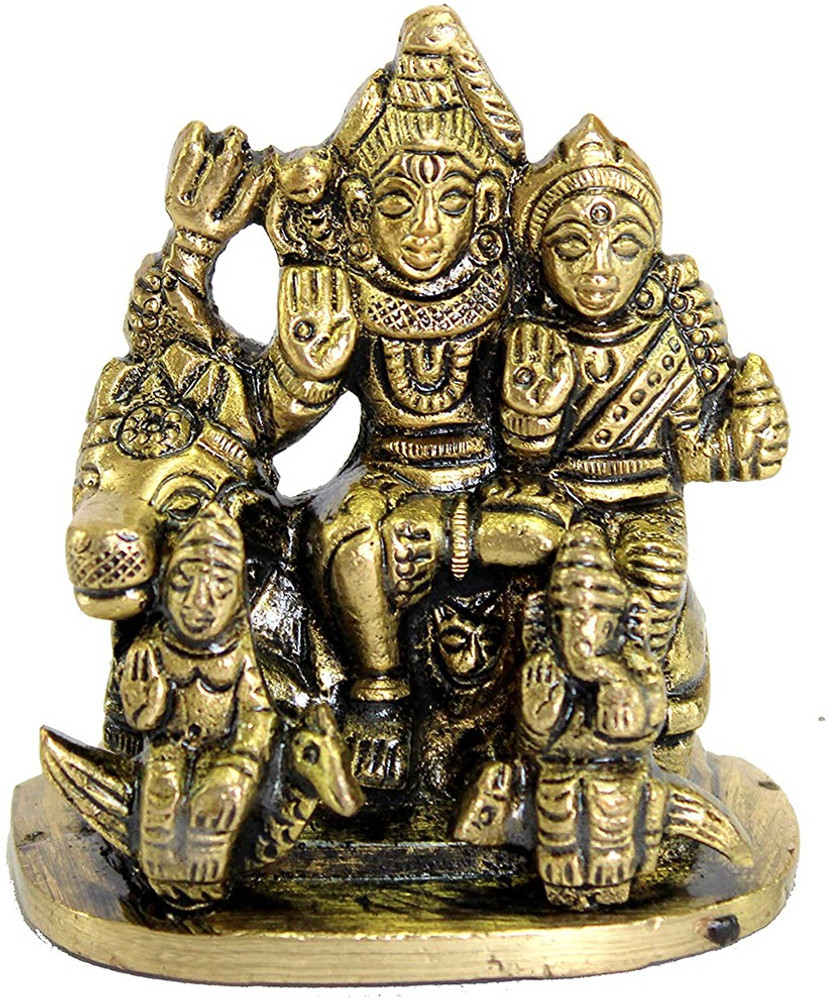 eSplanade Brass Shiva Parvati - 2.25 inches | Brass Shiv Parivar ...