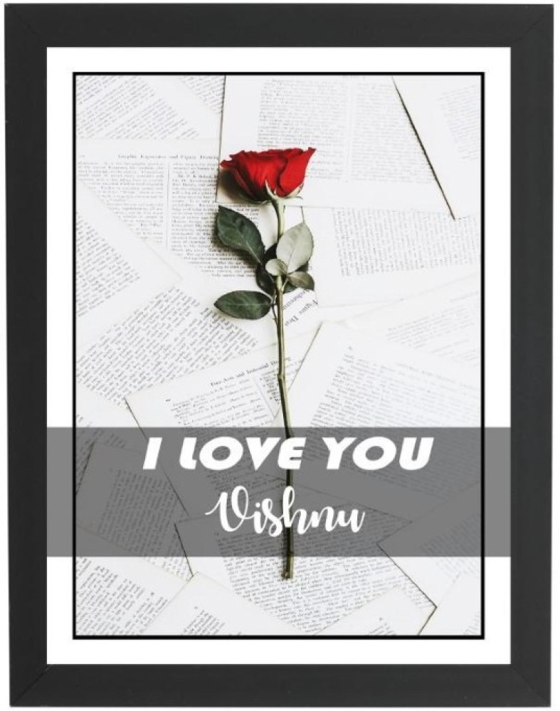 Beautum I Love You Vishnu Name Love You Printed Unique Digital ...